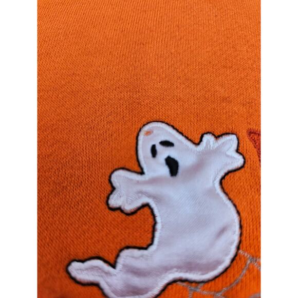 Vtg Holiday Editions Women's M Orange Halloween Crewneck Sweater - Picture 7 of 7